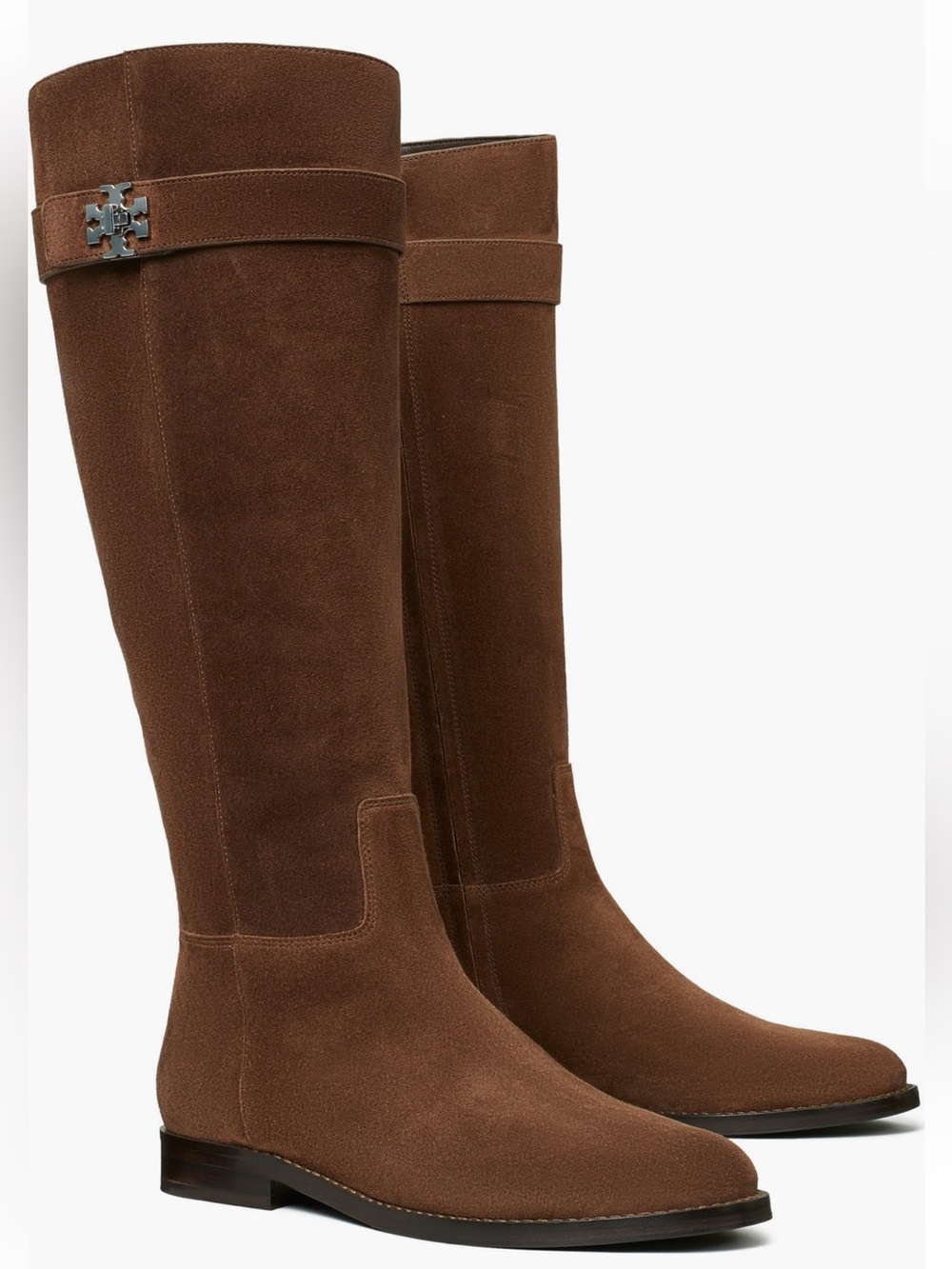 NEW Tory Burch T Lock Knee High Riding Boot in Dark Cocoa